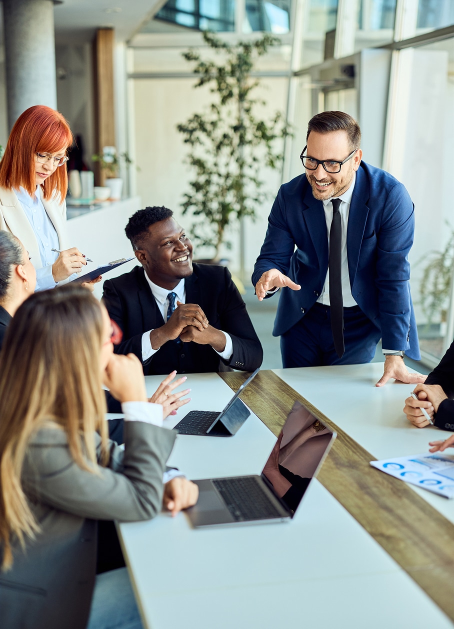 group of business people meeting